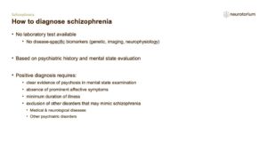 How to diagnose schizophrenia